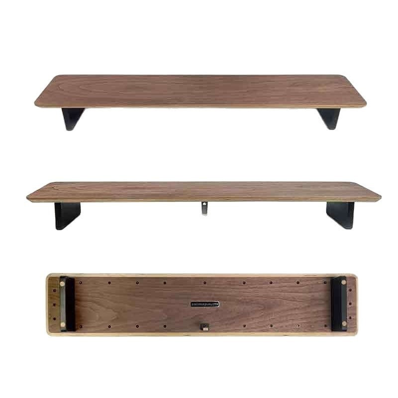Wide Walnut Monitor Riser, dimensions