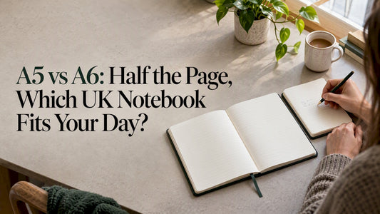 Open A5 and A6 notebooks beside each other