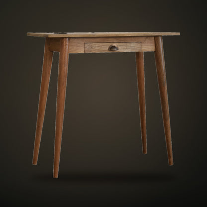 Solid Mango Wood Writing Desk, side view