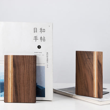 Pair of Black Walnut Bookends