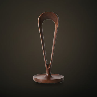 Solid Wood Headphone Stand in black walnut