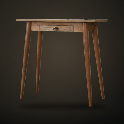 Solid Mango Wood Writing Desk with drawer