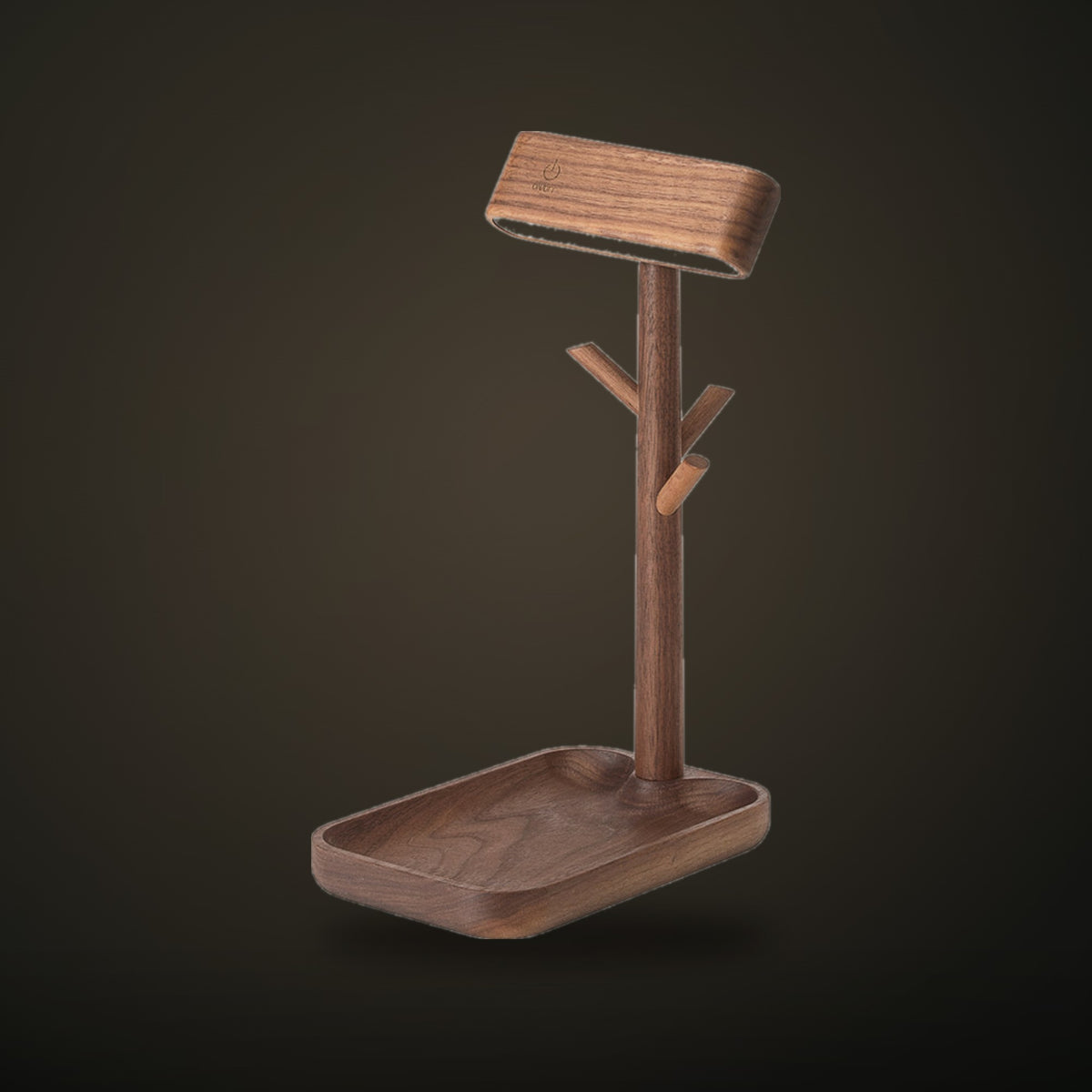 Valet Desk Lamp in black walnut