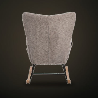 Wingback Rocking Chair, back view
