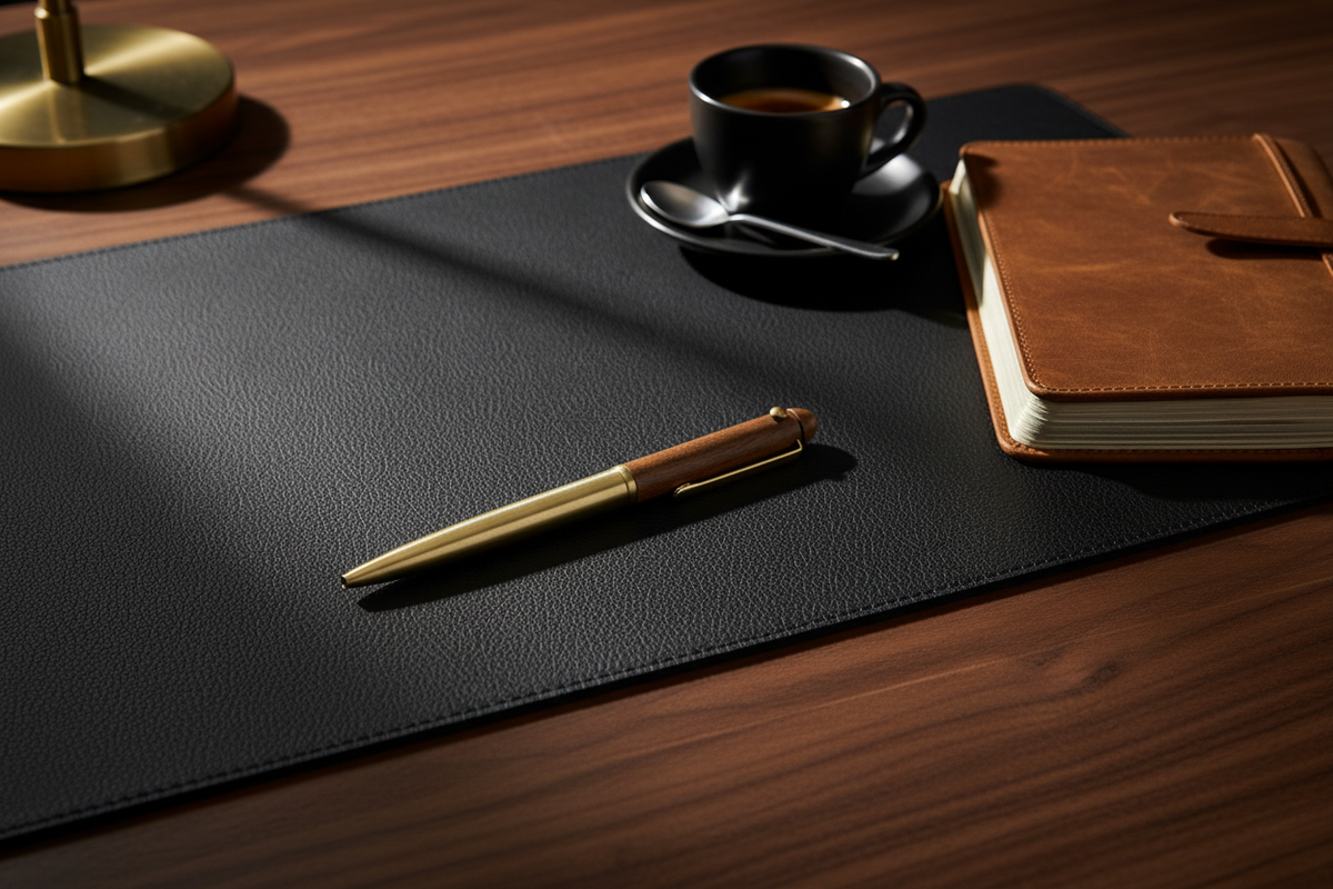 Brass Pen Hero Shot - Desk Lifestyle