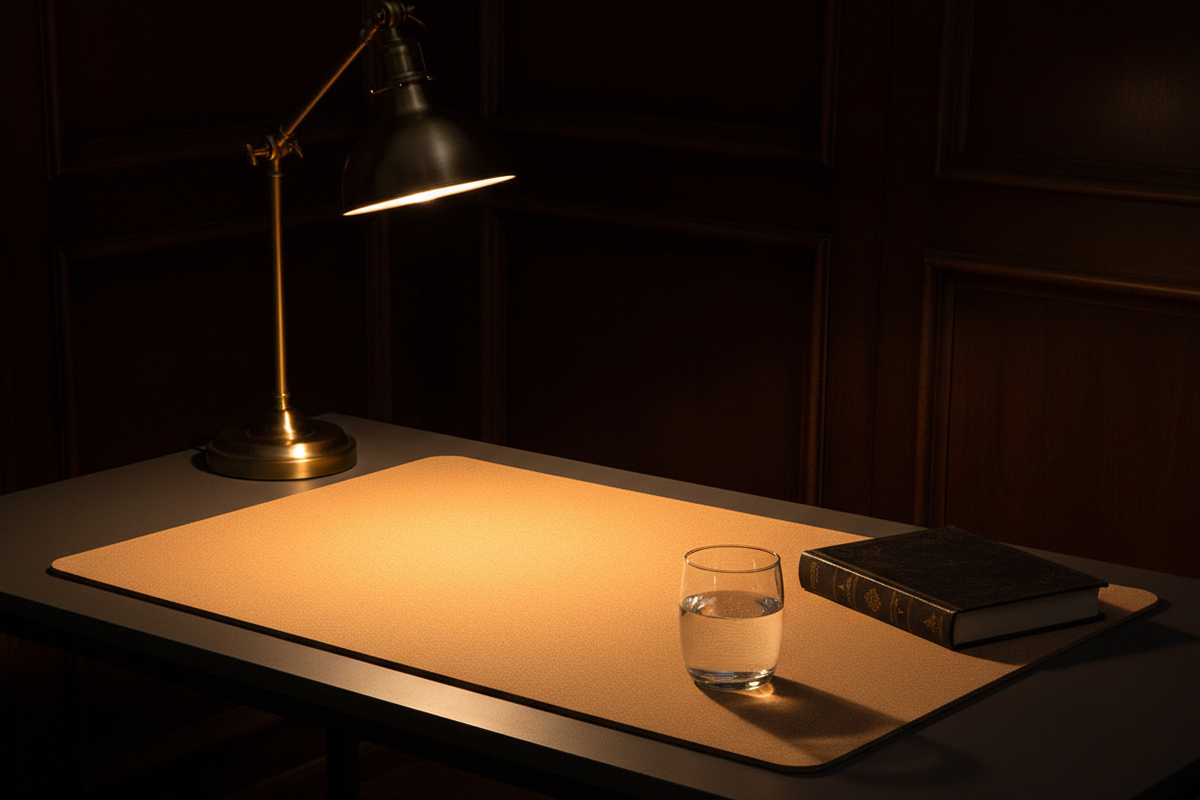 Natural Cork Desk Mat — Moody Study