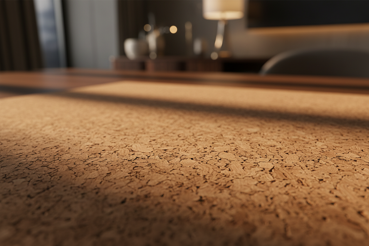 Natural Cork Desk Mat — Texture Detail